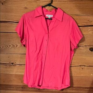 Coldwater Creek Coral Button-Down Shirt